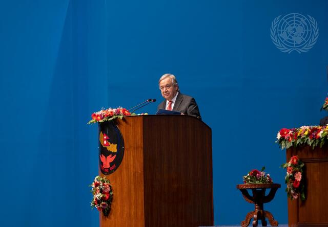Secretary-General Addresses Joint Session of Parliament in Nepal