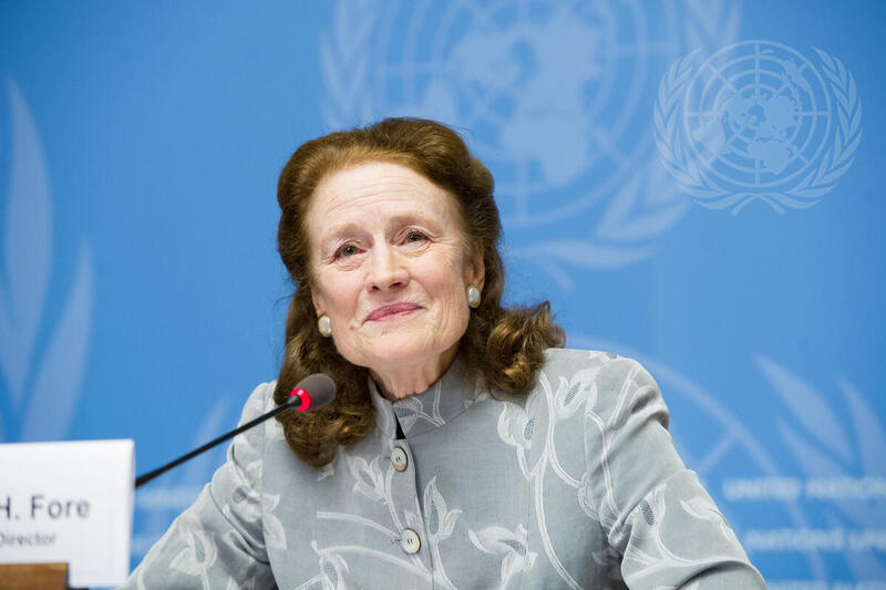 New UNICEF Executive Director Briefs Press