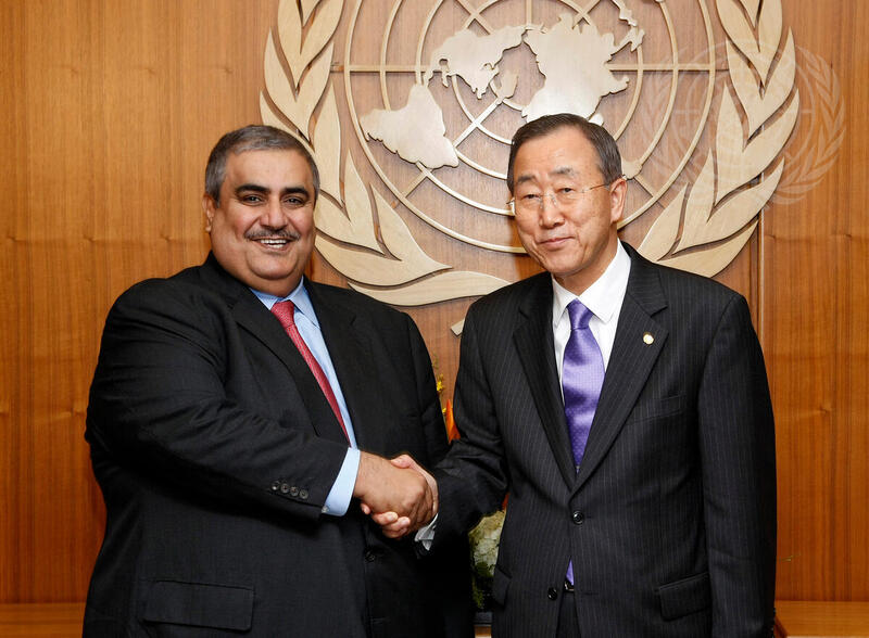 Secretary-General Meets Foreign Minister of Bahrain