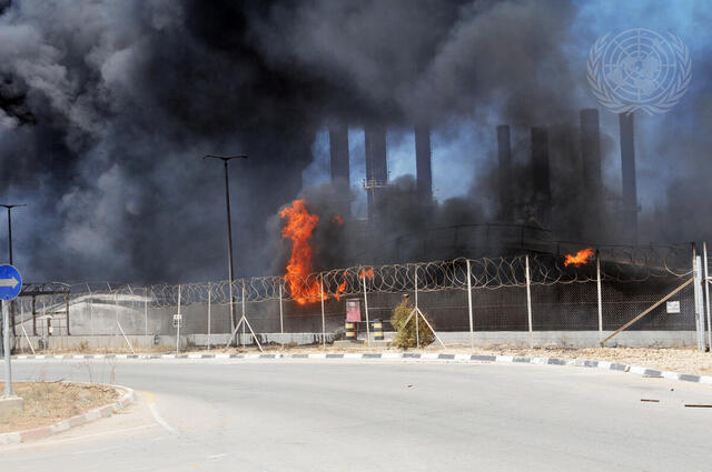 Power Plant Hit in Gaza