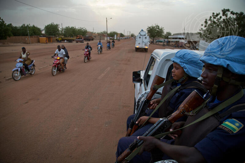 MINUSMA Police Unit on Patrol in Gao, Mali