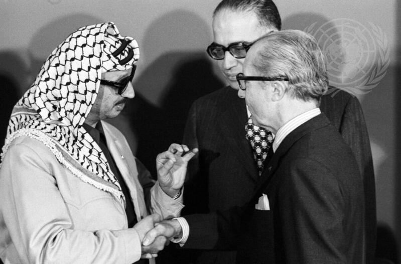 Reception for Representatives of Palestine Liberation Organization at UN Headquarters