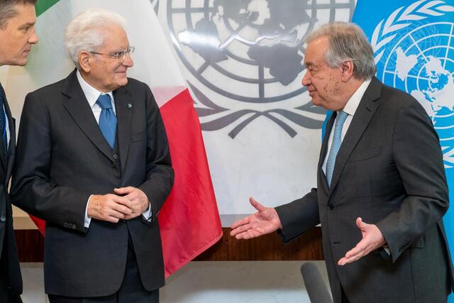 Secretary-General Meets with President of Italy