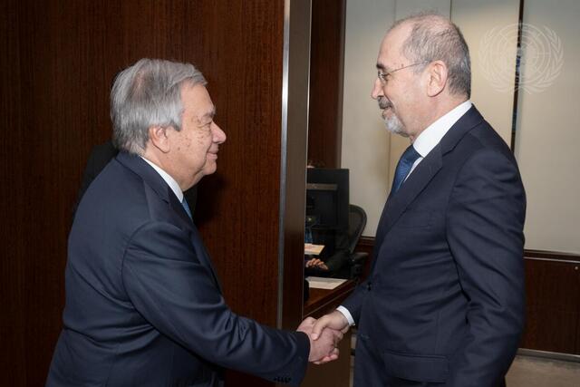 Secretary-General Meets with Foreign Minister of Jordan