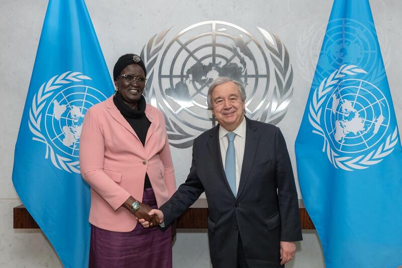 Secretary-General Meets with Vice-President of South Sudan