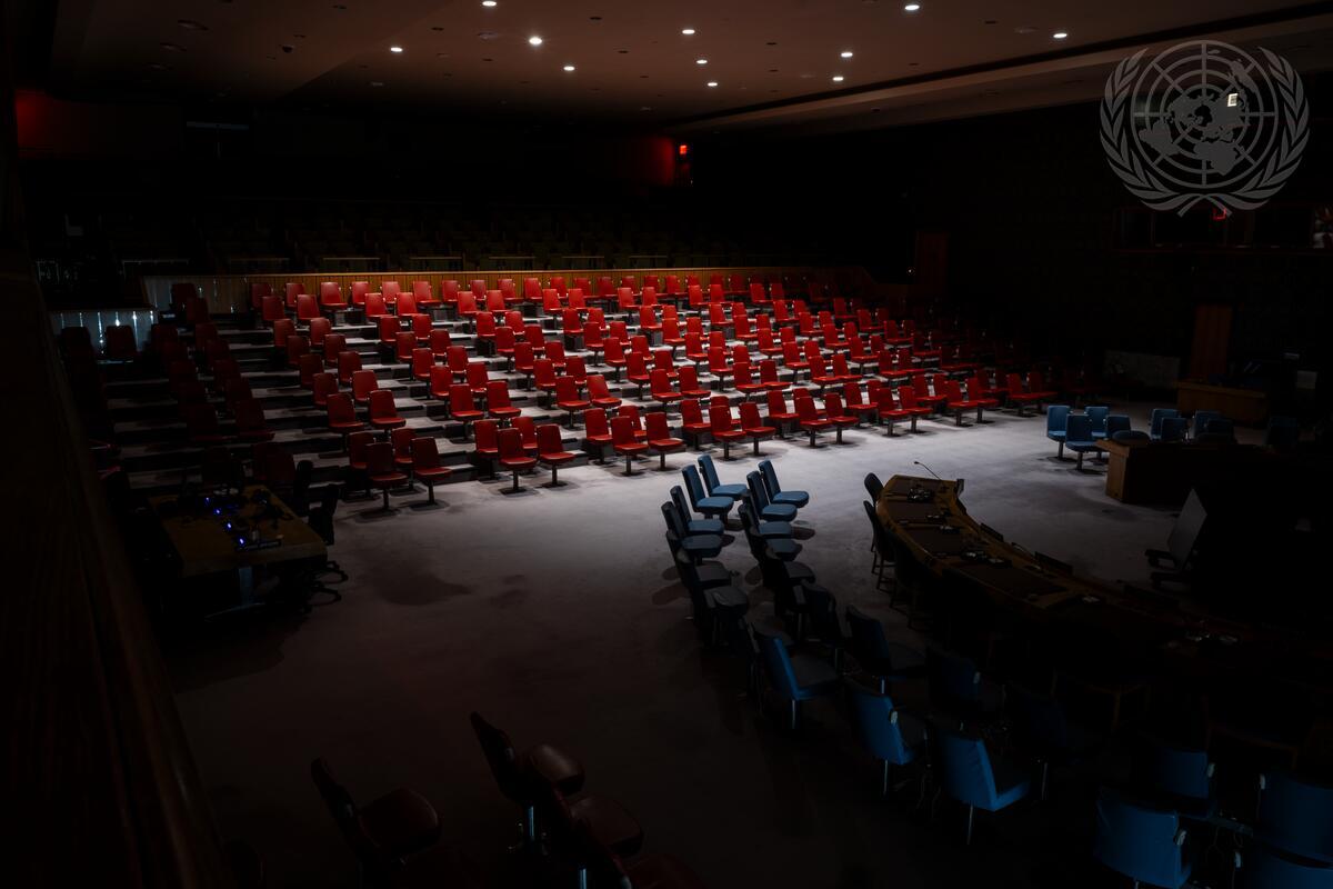 View of Attendance Gallery for Security Council Chamber Prior to Meeting