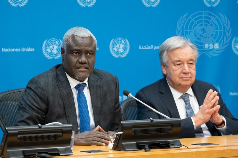 Secretary-General and Chairperson of African Union Commission Brief Reporters