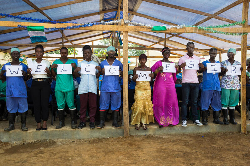 Ebola Survivors Welcome Secretary-General in Sierra Leone