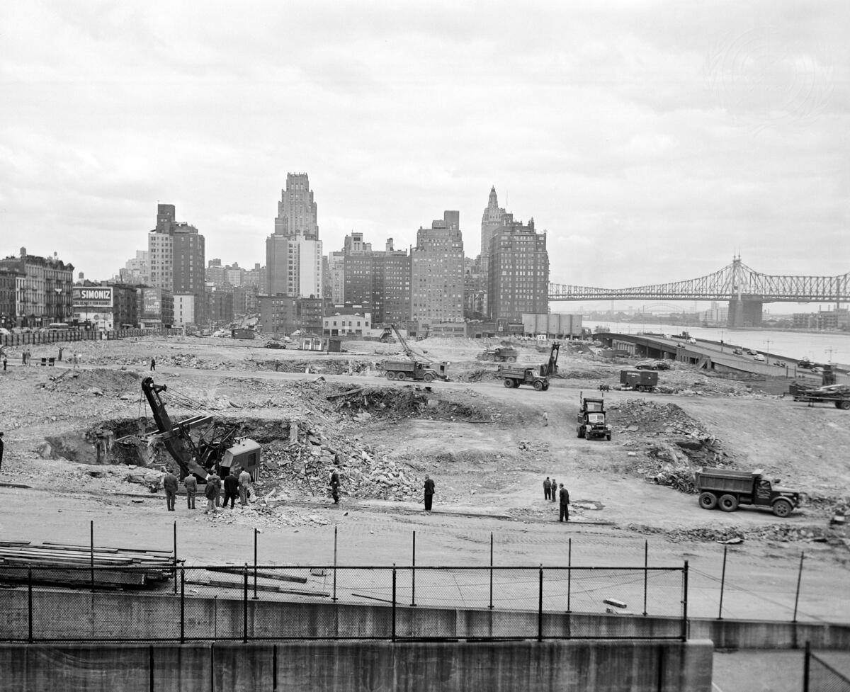 Site of United Nations Headquarters under Construction