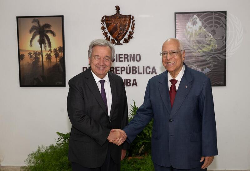 Secretary General Meets with Deputy Prime Minister of Cuba