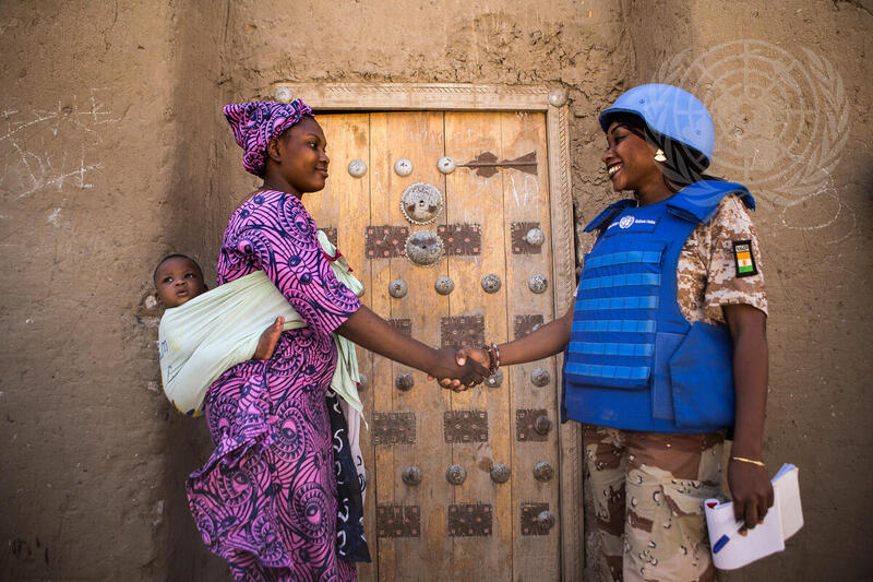 UN Police Patrol in Timbuktu