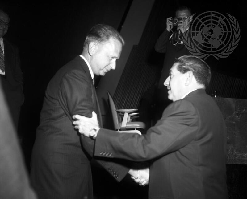 Dag Hammarskjöld Re-elected Secretary-General