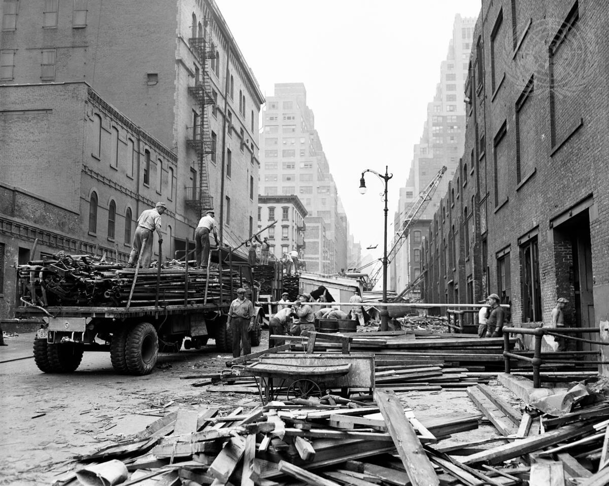 Clearing Ground for United Nations Permanent Headquarters