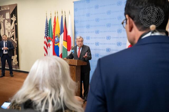 Secretary-General Brief Press on Situation in Gaza as Six Months Passes of Conflict