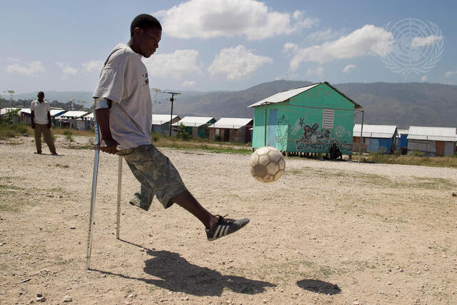 Disabled Athletes Live Together at IDP Camp in Haiti
