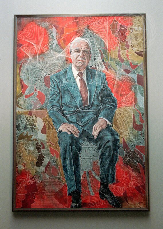 Portrait of the Former Secretary-General Javier Perez de Cuellar