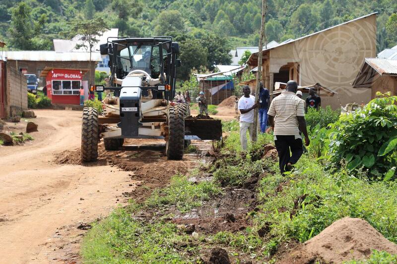 MONUSCO Engineering Unit Engaged in Construction Projects in Beni