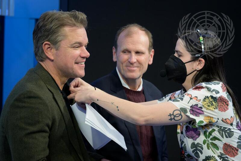 Under-Secretary-General of Global Communications Interviews Water.org Founders Damon and White