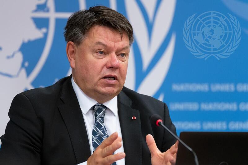 Secretary-General of World Meteorological Organization Briefs Press