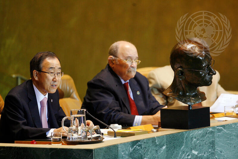 Secretary-General Addresses Non-Violence Day Observance
