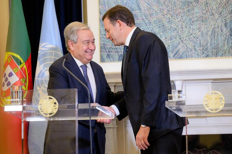 Secretary-General Meets with Prime Minister of Portugal