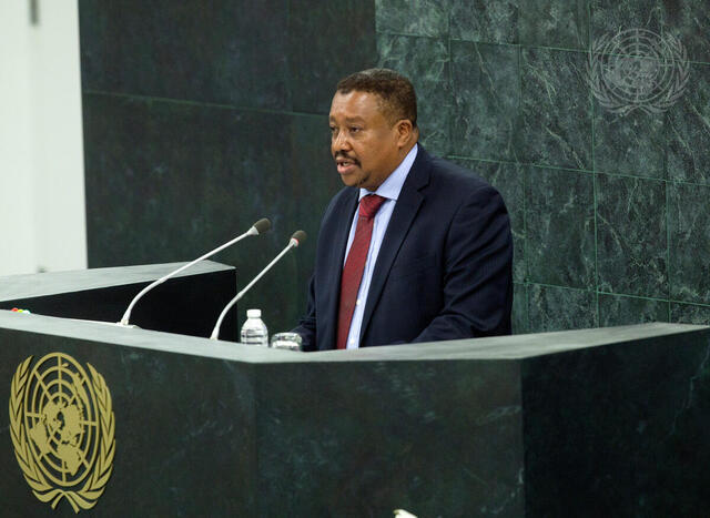 State Minister of Sudan Addresses High-level Dialogue on Migration and Development