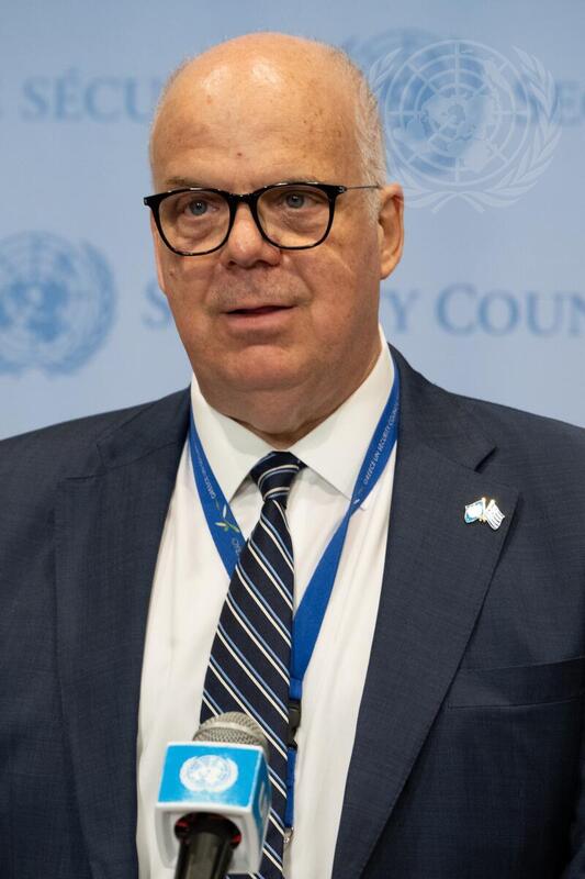 President of Security Council Briefs Press