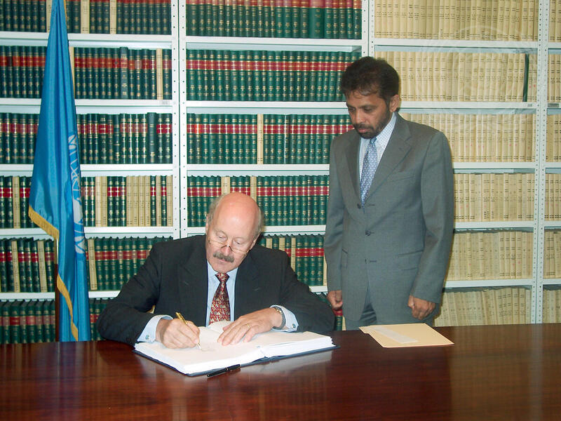 Signing Ceremony: Permanent Representative of Germany Signs Agreement on Privileges and Immunities of International Criminal Court