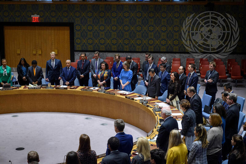 Council Observes Moment of Silence for former Secretary-General