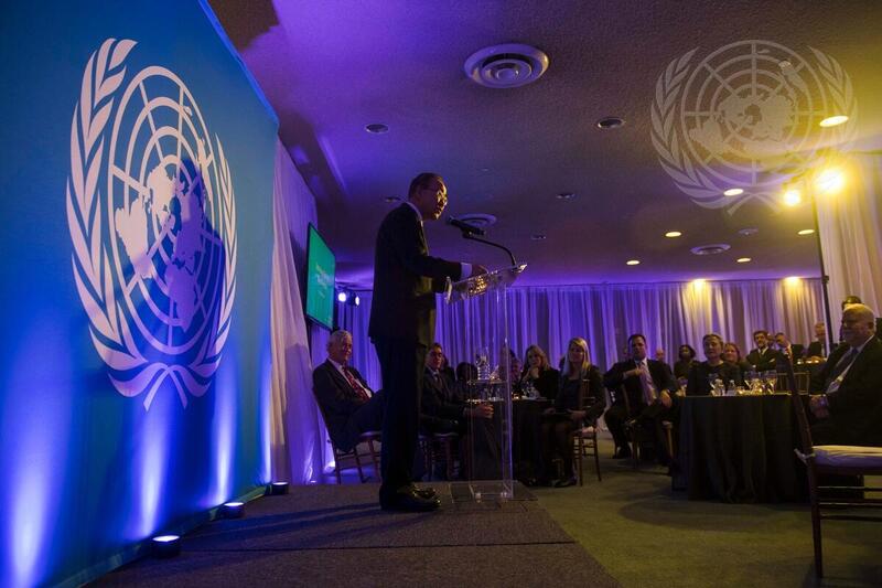 Secretary-General Speaks at Carnegie Reception