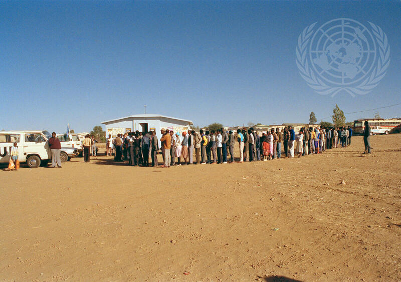 UNTAG Monitors Namibian Voter Registration