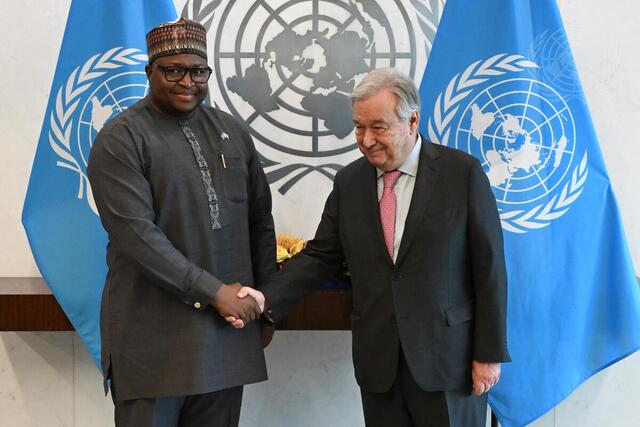 Secretary-General Meets Minister for Foreign Affairs of Sierra Leone