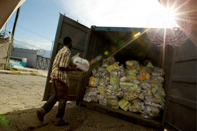 UN and National Electoral Staff Sort Haitian Election Ballots