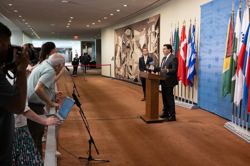 Permanent Representative of Israel Briefs Press