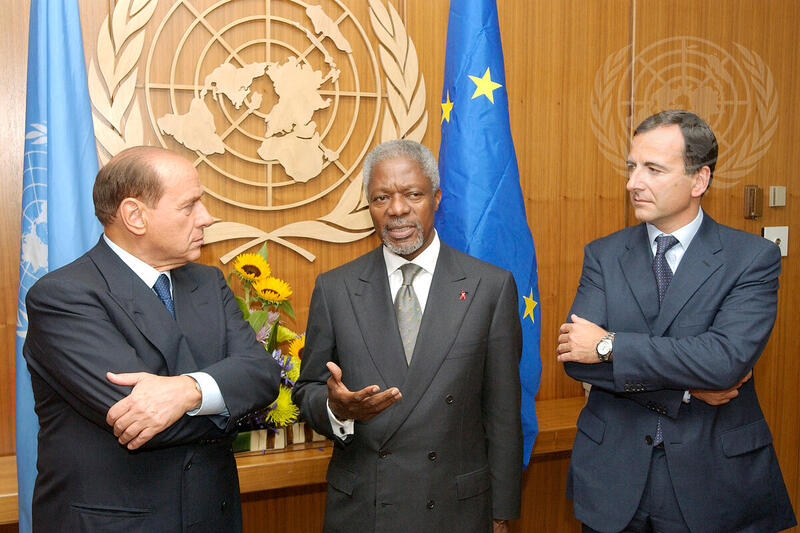 Secretary-General Meets with Prime Minister of Italy