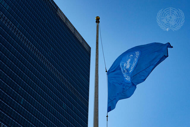 UN Flag at Half-mast to Honour Those Killed in Plane Crash