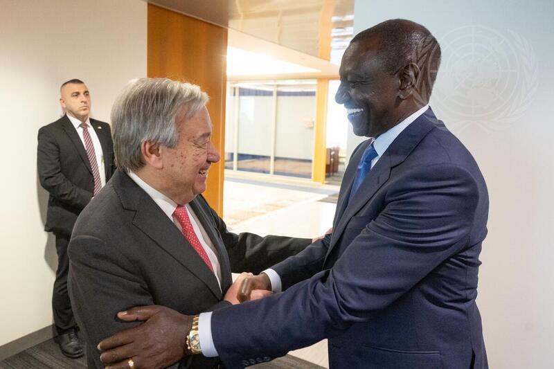 Secretary-General Meets with President of Kenya