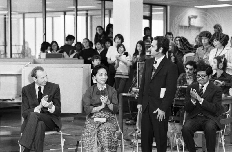 Secretary-General Dedicates Bronze Bust of U Thant at the United Nations International School