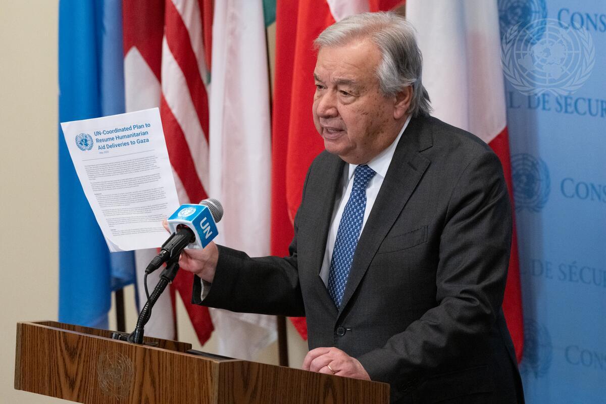 Secretary-General Briefs Press on Humanitarian Situation in Gaza