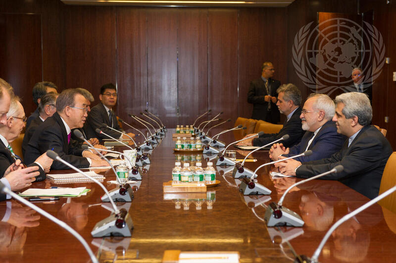 Secretary-General Meets Foreign Minister of Iran