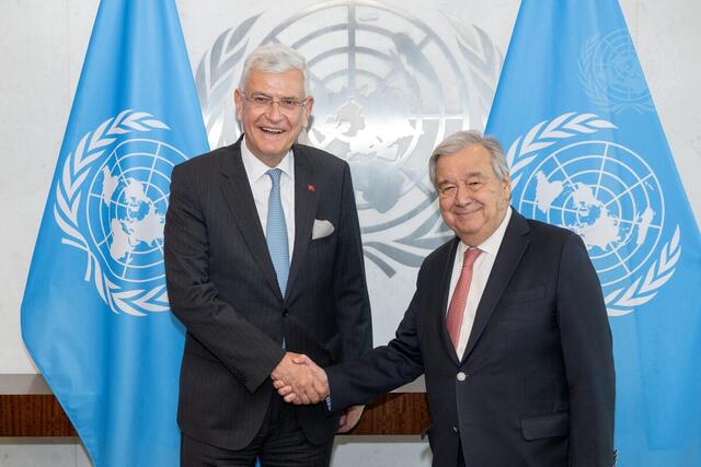 Secretary-General Meets with President of 75th Session of United Nations General Assembly