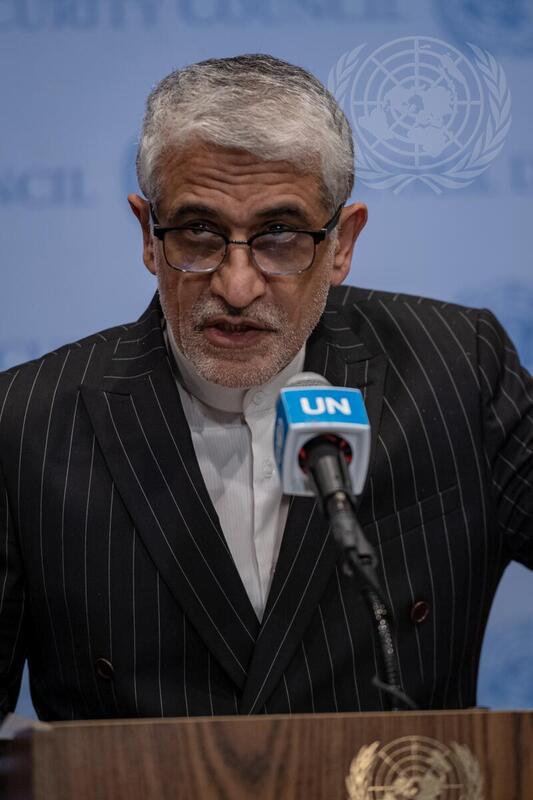 Permanent Representative of Iran Briefs Press