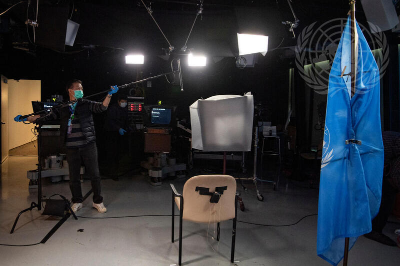Behind the Scene in UNTV Studio