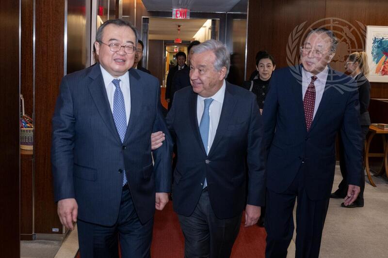 Secretary-General Meets with Minister of International Department of Central Committee of Communist Party of China
