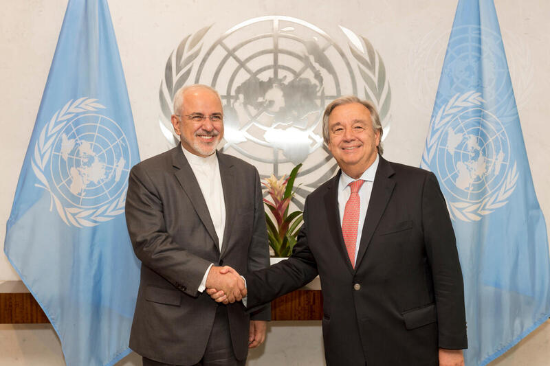Secretary-General Meets Foreign Minister of Iran