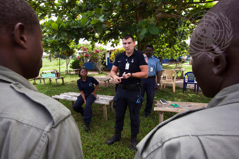 UNPOL Training Session with Liberian National Police