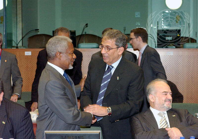 Secretary-General Attends Iraq Conference in Belgium