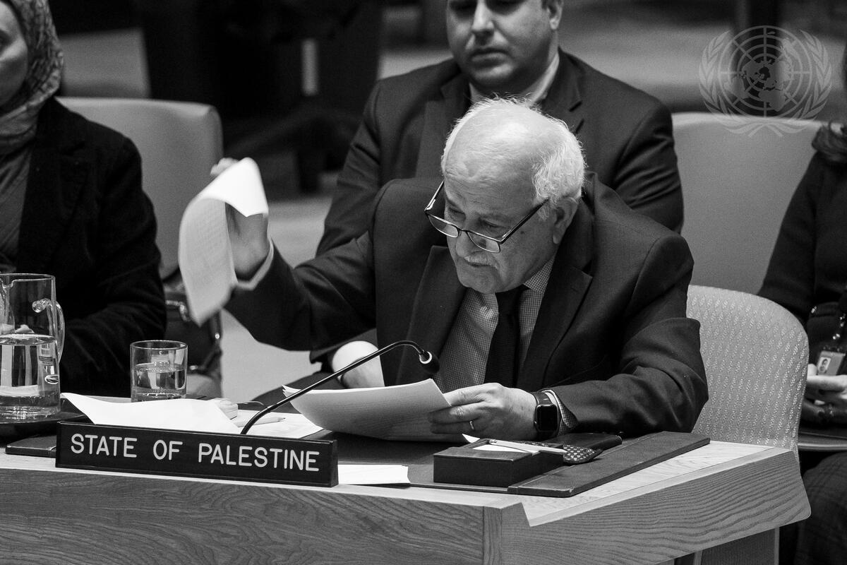 Secureity Council Meets on Situation in Middle East, Including Palestinian Question