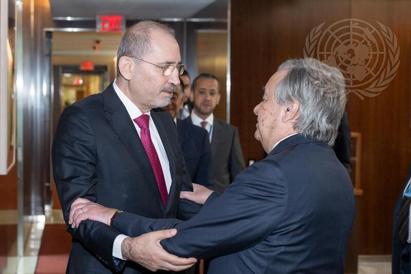 Secretary-General Meets Deputy Prime Minister of Jordan