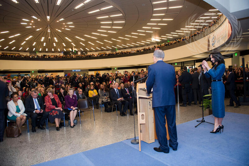 Secretary-General Meets Conchita Wurst